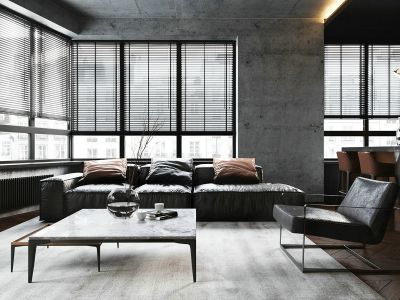 颐安都会中央-99㎡-现代风效果图