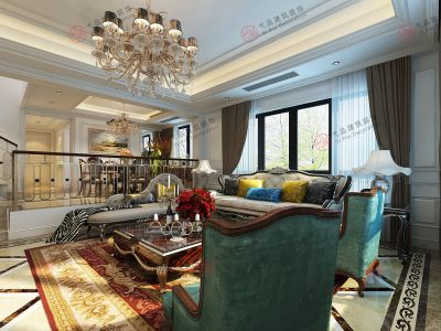 嘉宝梦之湾-380㎡-欧式风效果图