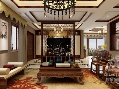 保亿风景水岸-450㎡-新中式风效果图