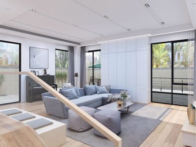 佘山玺樾-350㎡-简约风效果图