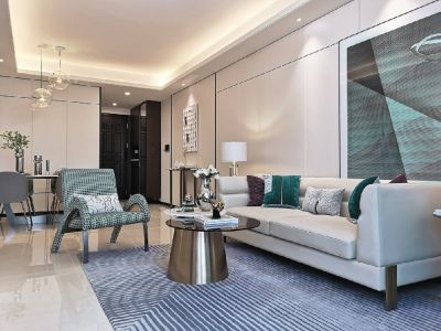 大族云峰-86㎡-轻奢风效果图