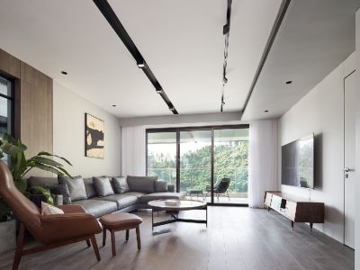 地铁锦上花园3期-168㎡-现代风效果图