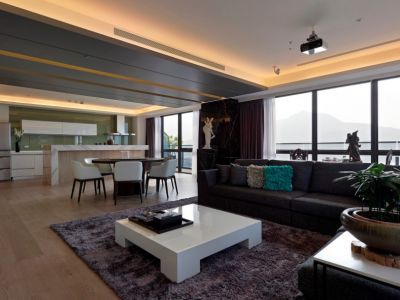 世茗雅苑-140㎡-现代风效果图