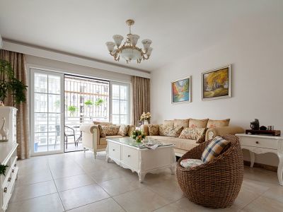 宝华帝华园-110㎡-田园风效果图