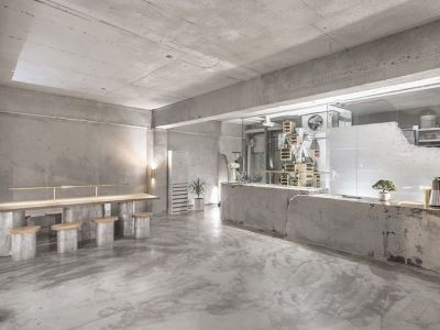 原始咖啡厅-102㎡-工业风效果图