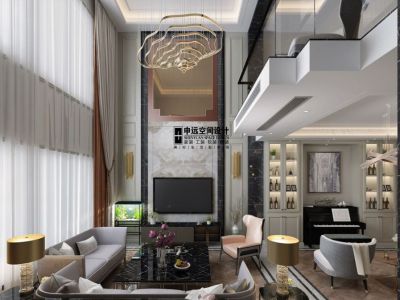 露香园-414㎡-轻奢风效果图