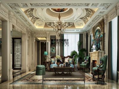 东海御庭-398㎡-欧式风效果图