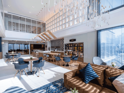 办公空间事务所-450㎡-现代风效果图