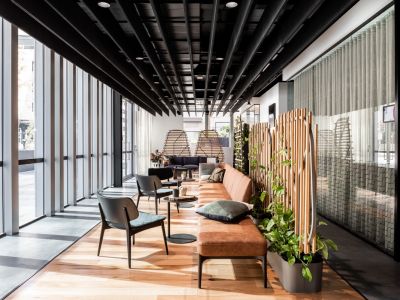 工业风办公室-350㎡-现代风效果图