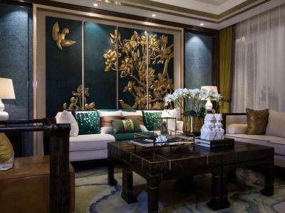 中骏云景府-114㎡-新中式风效果图