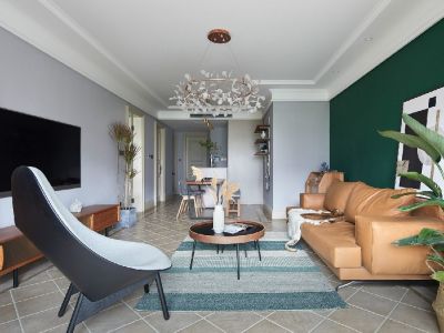 崇文花园-98㎡-现代风效果图