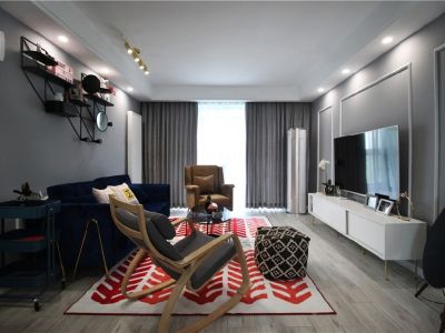 侨鑫汇悦台-121㎡-北欧风效果图