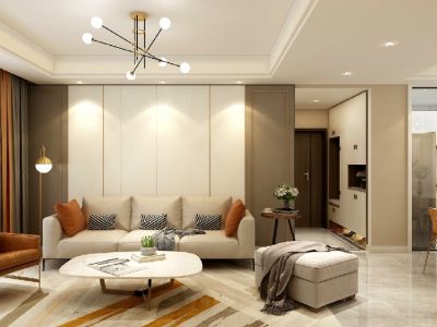 保利罗兰国际-132㎡-现代风效果图