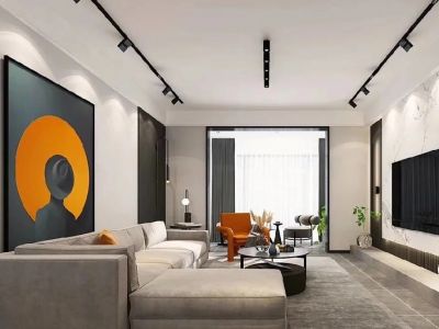 岭南新世界倚湾园-112㎡-轻奢风效果图