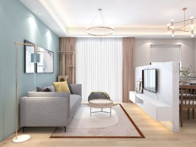 金城小区-80㎡-现代风效果图