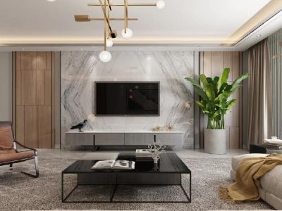 金湖华庭-125㎡-北欧风效果图