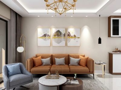 乐得花园-105㎡-北欧风效果图