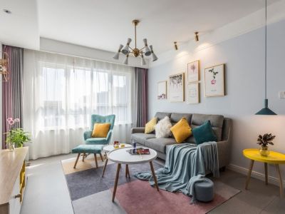 吉祥里-91㎡-北欧风效果图