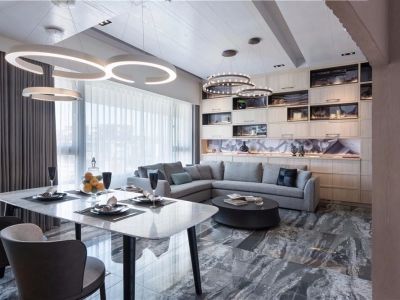 倚龙华庭-85㎡-简约风效果图