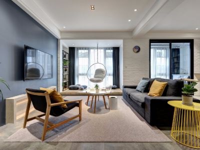 保利天悦-90㎡-现代风效果图