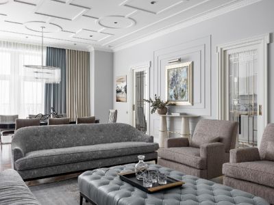 御华园-110㎡-现代风效果图