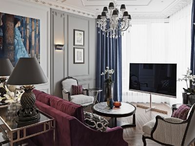 保利罗兰国际-110㎡-简约风效果图