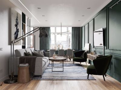 万科东荟城-109㎡-简约风效果图