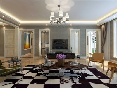 祥和花园-200㎡-现代风效果图