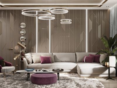 卓能雅苑-129㎡-现代风效果图