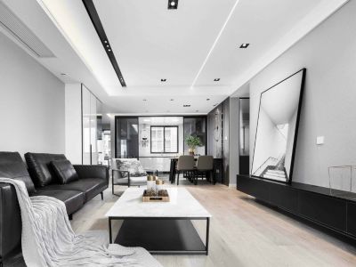 龙湖·春江天玺-132㎡-现代风效果图