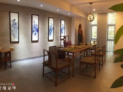 茶社-200㎡-中式风效果图