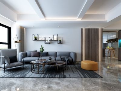 中骏云景府-118㎡-现代风效果图