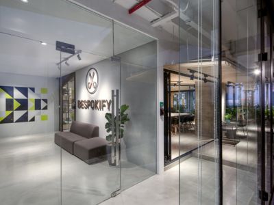 工业办公空间-400㎡-工业风效果图