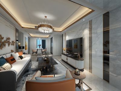 传麒东湖名苑-100㎡-现代风效果图