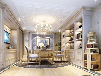 南湖国际社区-320㎡-欧式风效果图