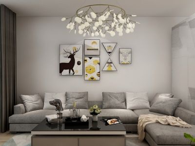 华晖瑞禧-106㎡-北欧风效果图