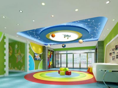 幼儿园-600㎡-现代风效果图