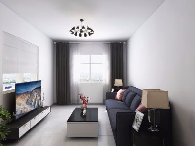 东关·乐尚林居-90㎡-简约风效果图