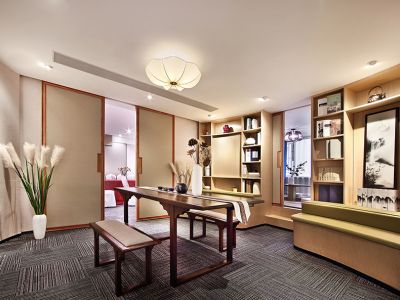 理疗会所-200㎡-简约风效果图