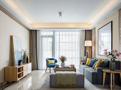 大族云峰-87㎡-现代风效果图