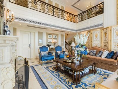蔚蓝卡地亚-500㎡-欧式风效果图