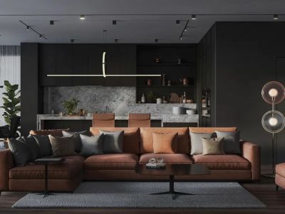 麓园-145㎡-现代风效果图