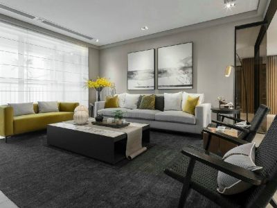 怡龙枫景园-118㎡-现代风效果图