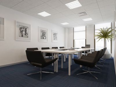 网络公司办公室-1680㎡-现代风效果图