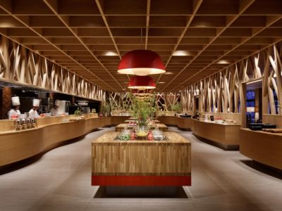 自助餐厅-1200㎡-现代风效果图