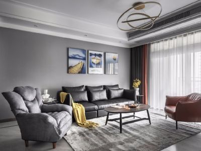 时光绘-106㎡-现代风效果图