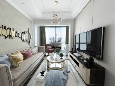 富丽碧蔓汀-80㎡-现代风效果图