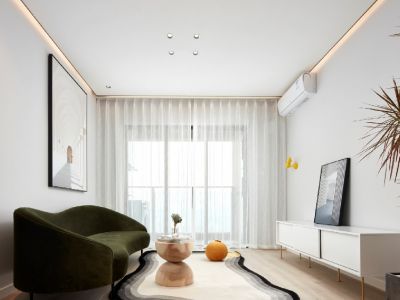 保利玫瑰花语-85㎡-现代风效果图