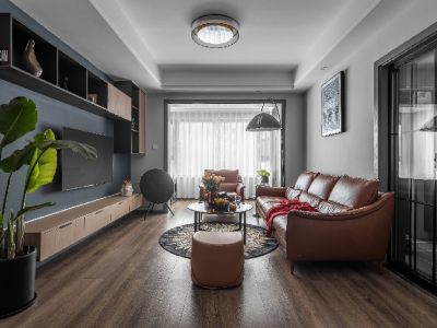 锦官新城西区-110㎡-美式风效果图