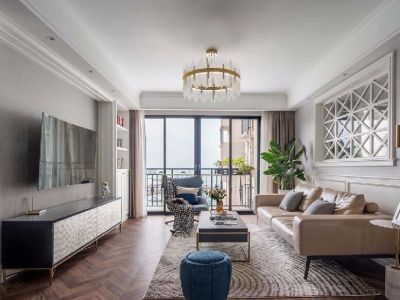 新鸿一区-140㎡-美式风效果图